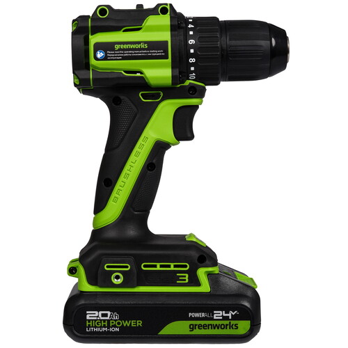 Купить Дрель-шуруповерт Greenworks DD345 24V  9305489. Характеристики, отзывы и цены в Донецке