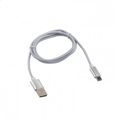 Купить Кабель круглый REXANT USB Type-C - USB 2.0 Type-A серебристый 1 м  5479557. Характеристики, отзывы и цены в Донецке