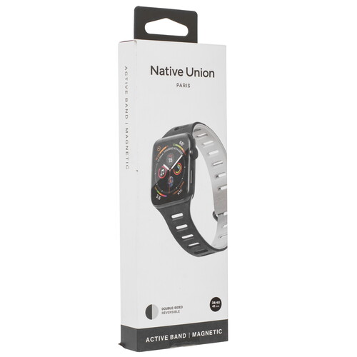 Купить Ремешок Native Union для Apple Watch 38/ 40/ 41mm черный/серый  9240547. Характеристики, отзывы и цены в Донецке