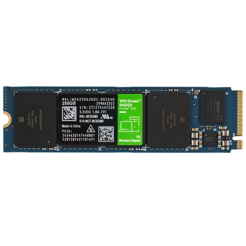 Купить 250 ГБ M.2 NVMe накопитель WD Green SN350  5492562. Характеристики, отзывы и цены в Донецке