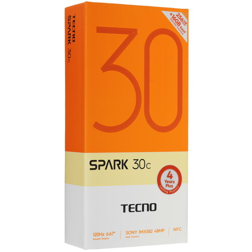 Купить 6.67" Смартфон Tecno SPARK 30C 256 ГБ черный  5482693. Характеристики, отзывы и цены в Донецке