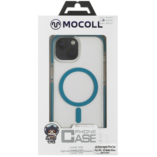Купить Накладка  MOCOLL Jelly Series для Apple iPhone 15 голубой/прозрачный  5466692. Характеристики, отзывы и цены в Донецке