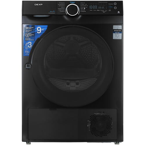 Купить Сушильная машина DEXP DM-F9KHDMA/GB черный  5047759. Характеристики, отзывы и цены в Донецке