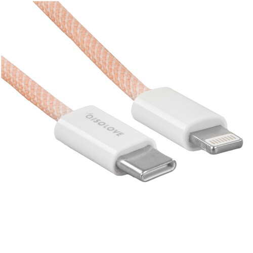 Купить Кабель круглый SOLOVE Lightning 8-pin - USB Type-C розовый 2 м  5479985. Характеристики, отзывы и цены в Донецке