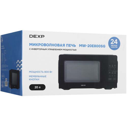 Купить Микроволновая печь DEXP MW-20E800SG черный  9255488. Характеристики, отзывы и цены в Донецке