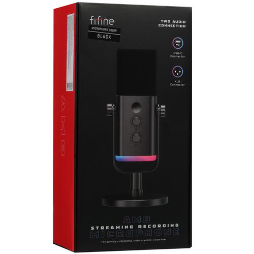 Купить Микрофон Fifine AM8 черный  5409446. Характеристики, отзывы и цены в Донецке