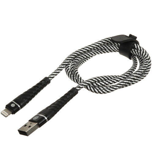 Купить Кабель круглый ВСЕГАЗИН Lightning 8-pin - USB 2.0 Type-A черный 1 м  5482475. Характеристики, отзывы и цены в Донецке