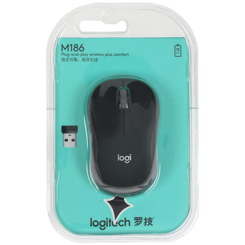 Купить Мышь беспроводная Logitech M186  5053862. Характеристики, отзывы и цены в Донецке