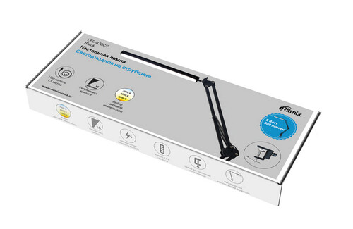 Купить Настольный светильник Ritmix LED-870CS черный  9223773. Характеристики, отзывы и цены в Донецке