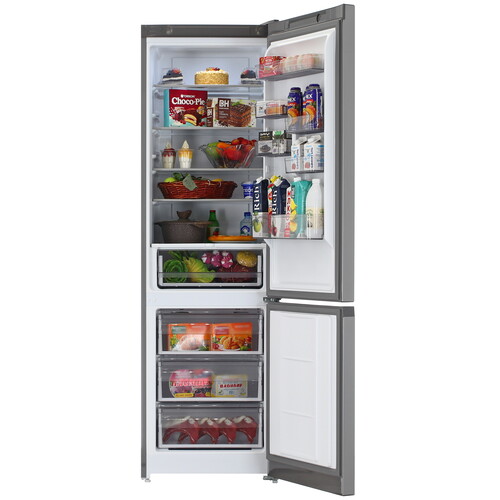 Купить Холодильник с морозильником   Hotpoint HT 6200 S серебристый  5457089. Характеристики, отзывы и цены в Донецке