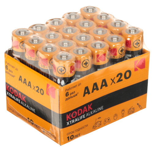 Купить Батарейка Kodak XTRALIFE Alkaline AAA (LR03/FR03)  9253182. Характеристики, отзывы и цены в Донецке