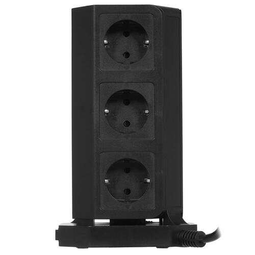 Купить Сетевой фильтр QUMO Power Tower PRO PD 8SP4U (P-0004) черный  5416305. Характеристики, отзывы и цены в Донецке
