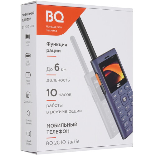 Купить Сотовый телефон BQ 2010 Talkie черный  9234512. Характеристики, отзывы и цены в Донецке