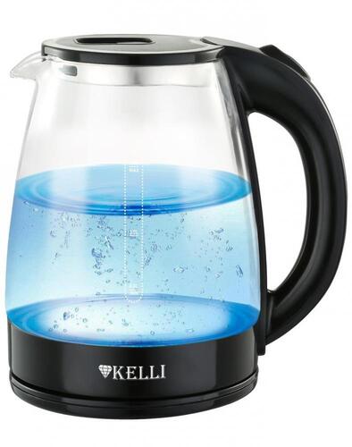 Купить Электрочайник KELLI KL-1368 черный  5359546. Характеристики, отзывы и цены в Донецке