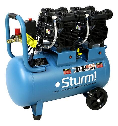 Купить Компрессор поршневой безмасляный Sturm! AC93450OL  9070846. Характеристики, отзывы и цены в Донецке