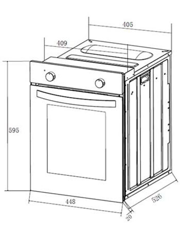 Купить Электрический духовой шкаф HOMSair OEF451BK черный  8160925. Характеристики, отзывы и цены в Донецке