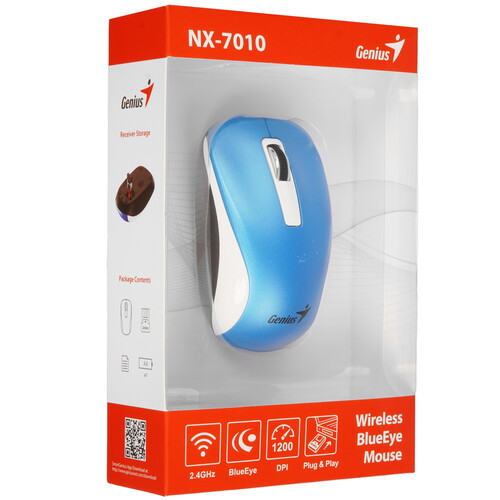 Купить Мышь беспроводная Genius NX-7010  9140268. Характеристики, отзывы и цены в Донецке