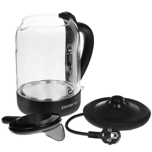 Купить Электрочайник Polaris PWK 1759CGL черный  8154819. Характеристики, отзывы и цены в Донецке