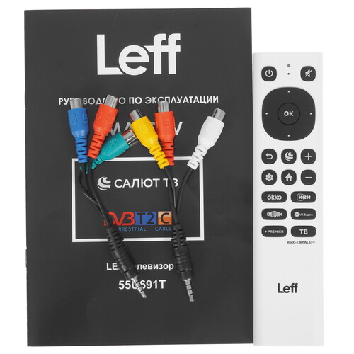 Купить 55" (140 см) Телевизор Leff 55U691T белый  9229067. Характеристики, отзывы и цены в Донецке