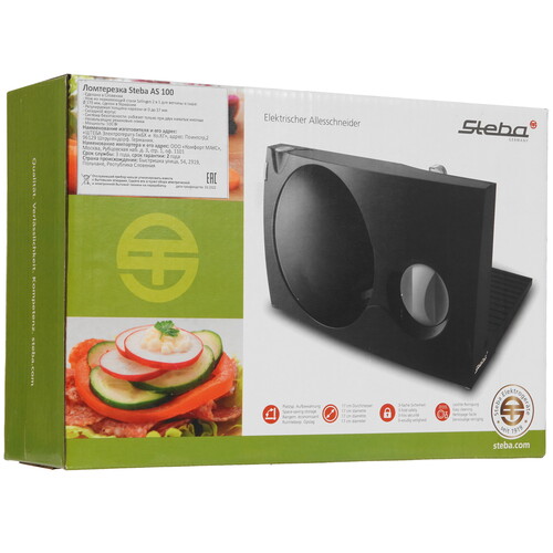 Купить Ломтерезка Steba AS 100 черный  9908380. Характеристики, отзывы и цены в Донецке