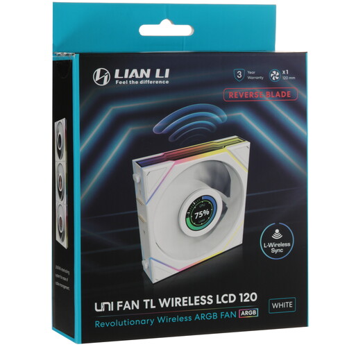 Купить Реверсный вентилятор LIAN LI UNI FAN TL LCD WIRELESS 120-1 REVERS  5610973. Характеристики, отзывы и цены в Донецке