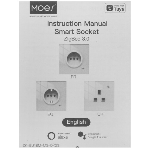 Купить Умная розетка MOES ZK-EU  5635803. Характеристики, отзывы и цены в Донецке