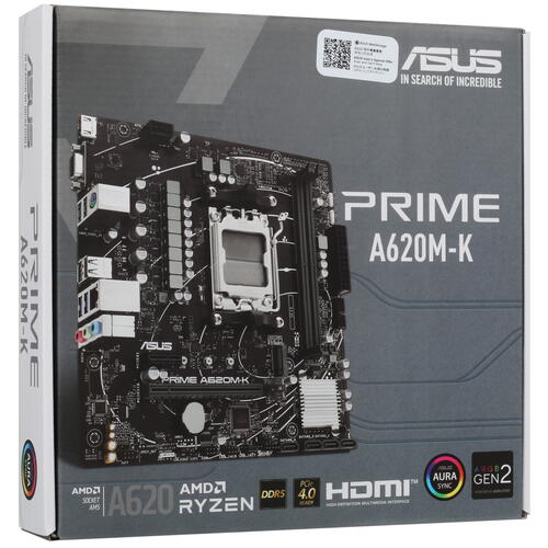 Купить Материнская плата ASUS PRIME A620M-K  5437574. Характеристики, отзывы и цены в Донецке