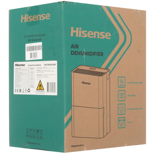 Купить Осушитель воздуха Hisense DH-12S4GLU00 белый  9093845. Характеристики, отзывы и цены в Донецке