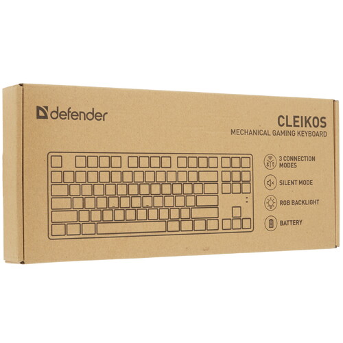 Купить Клавиатура проводная + беспроводная Defender Cleikos GK-135  9230452. Характеристики, отзывы и цены в Донецке