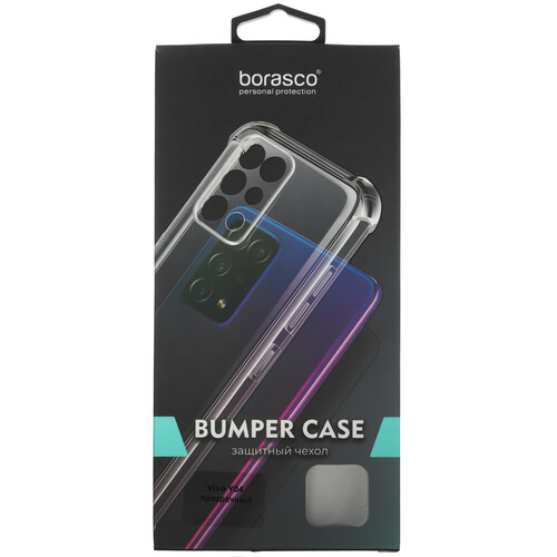 Купить Накладка  BoraSCO Bumper Case для Vivo Y04 прозрачный  5628702. Характеристики, отзывы и цены в Донецке