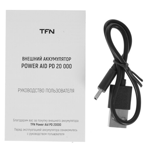 Купить Портативный аккумулятор TFN PowerAid PD черный  5000392. Характеристики, отзывы и цены в Донецке
