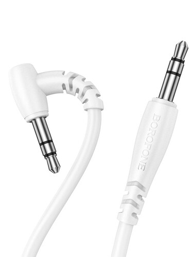 Купить Кабель   Borofone jack 3.5 мм - jack 3.5 мм белый  5474921. Характеристики, отзывы и цены в Донецке