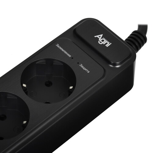 Купить Сетевой фильтр AGNI TP-FS5E черный  9289350. Характеристики, отзывы и цены в Донецке