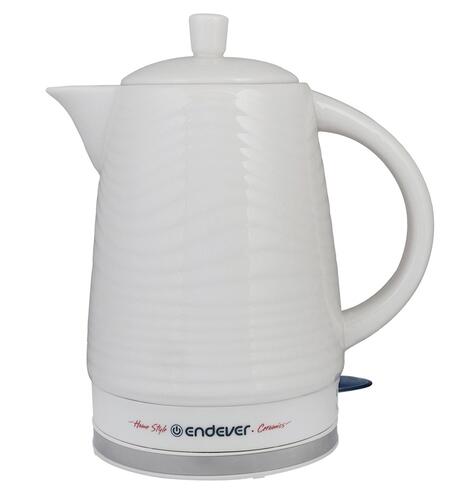 Купить Электрочайник Endever KR-460C белый  5365521. Характеристики, отзывы и цены в Донецке