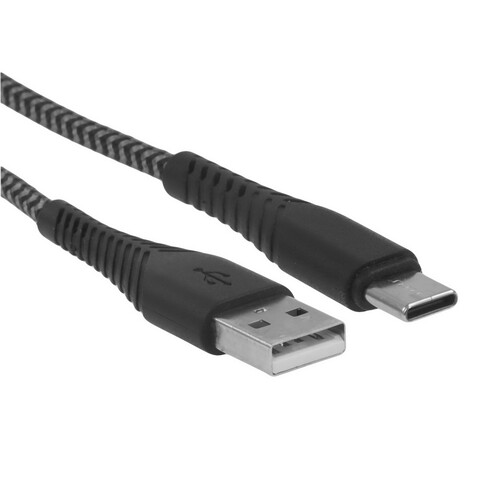 Купить Кабель круглый BoraSCO USB Type-C - USB 2.0 Type-A серый 1 м  5614072. Характеристики, отзывы и цены в Донецке