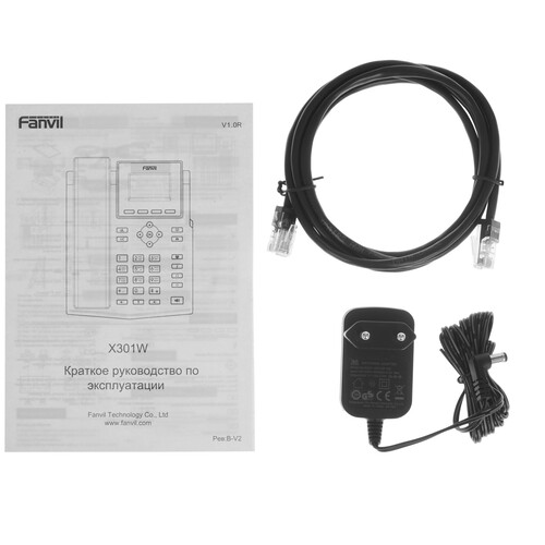 Купить IP-телефон Fanvil X301W черный  9190710. Характеристики, отзывы и цены в Донецке