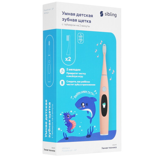 Купить Электрическая зубная щетка Sibling розовый  9145403. Характеристики, отзывы и цены в Донецке
