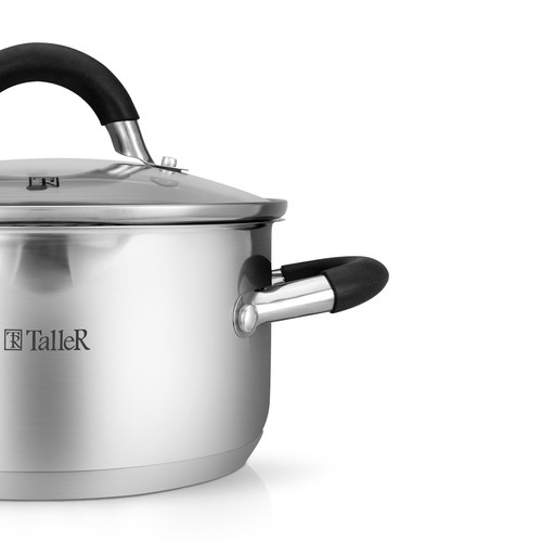 Купить Кастрюля Taller TR-17192 2 л 18 см серебристый  4859643. Характеристики, отзывы и цены в Донецке