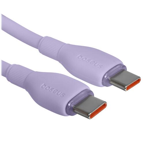 Купить Кабель круглый Baseus USB Type-C - USB Type-C фиолетовый 2 м  5627574. Характеристики, отзывы и цены в Донецке