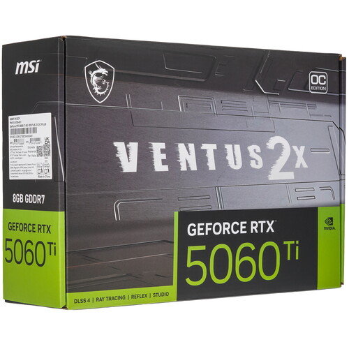 Купить Видеокарта MSI GeForce RTX 5060 Ti VENTUS 2X PLUS OC  5624881. Характеристики, отзывы и цены в Донецке