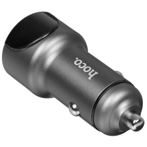 Купить Автомобильное ЗУ Hoco Z42 Light Road серый  9244300. Характеристики, отзывы и цены в Донецке