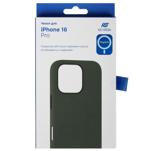 Купить Накладка  KEYRON Silicone Origin для Apple iPhone 16 Pro зеленый  9131697. Характеристики, отзывы и цены в Донецке