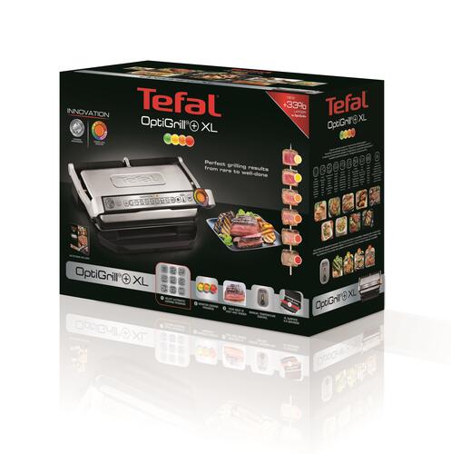 Купить Гриль Tefal Optigrill+ XL GC722D34 серебристый  1104127. Характеристики, отзывы и цены в Донецке
