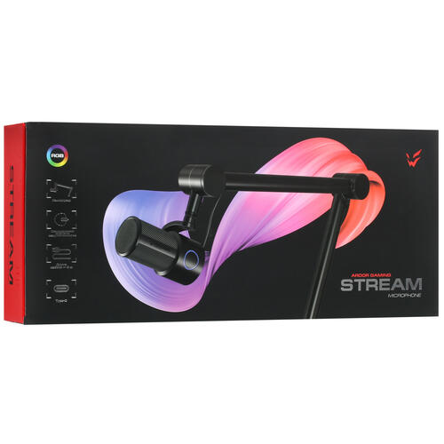 Купить Микрофон ARDOR GAMING Stream черный  5407703. Характеристики, отзывы и цены в Донецке