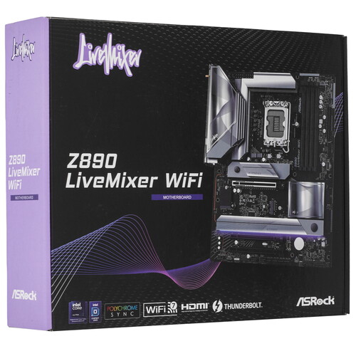Купить Материнская плата ASRock Z890 LiveMixer WiFi  5618749. Характеристики, отзывы и цены в Донецке