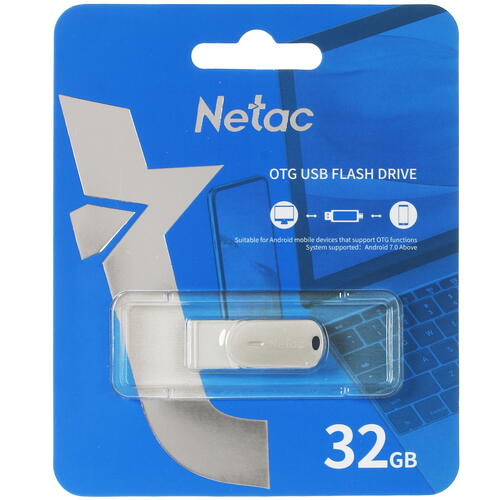 Купить Память OTG USB Flash 32 ГБ Netac U785C [NT03U785C-032G-30PN]  5062480. Характеристики, отзывы и цены в Донецке