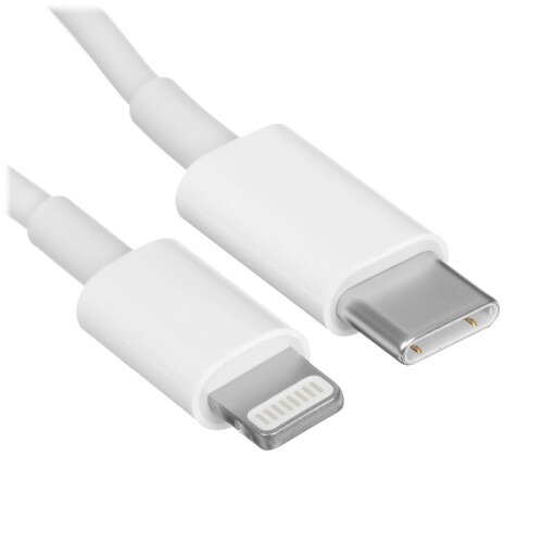 Купить Кабель круглый Apple Lightning 8-pin MFI - Thunderbolt 3 (USB Type-C) белый 1 м  5463676. Характеристики, отзывы и цены в Донецке