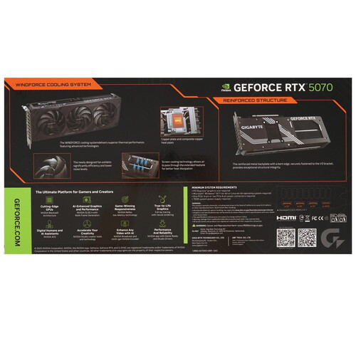 Купить Видеокарта GIGABYTE GeForce RTX 5070 WINDFORCE OC SFF  5613399. Характеристики, отзывы и цены в Донецке