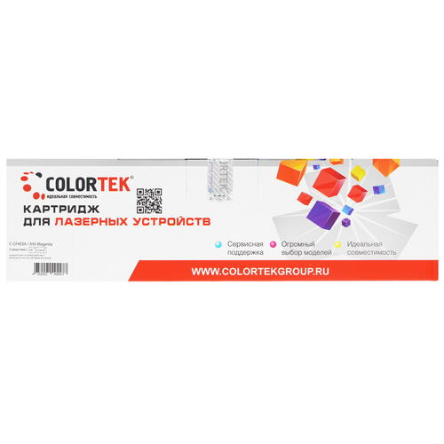 Купить Картридж лазерный Colortek CF403A/C-045 M пурпурный  5367115. Характеристики, отзывы и цены в Донецке