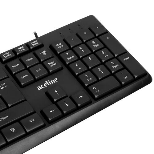 Купить Клавиатура проводная Aceline K-1204BU  5030046. Характеристики, отзывы и цены в Донецке